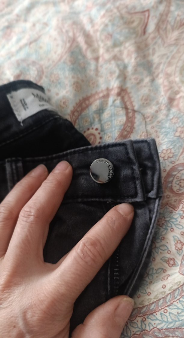 füme i Kadın Dar Paça  Denim Pantolon - Görsel 3