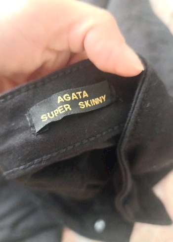 Siyah Kemerli Kadın Keten Pantolon likralı tam kalıp - Görsel 6