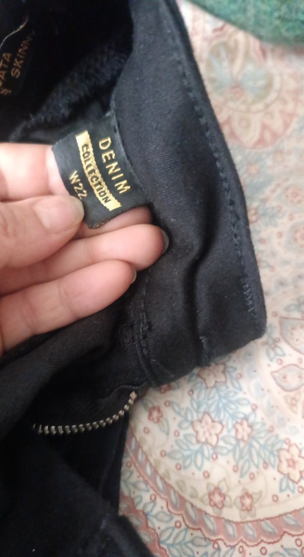 Siyah Kemerli Kadın Keten Pantolon likralı tam kalıp - Görsel 5