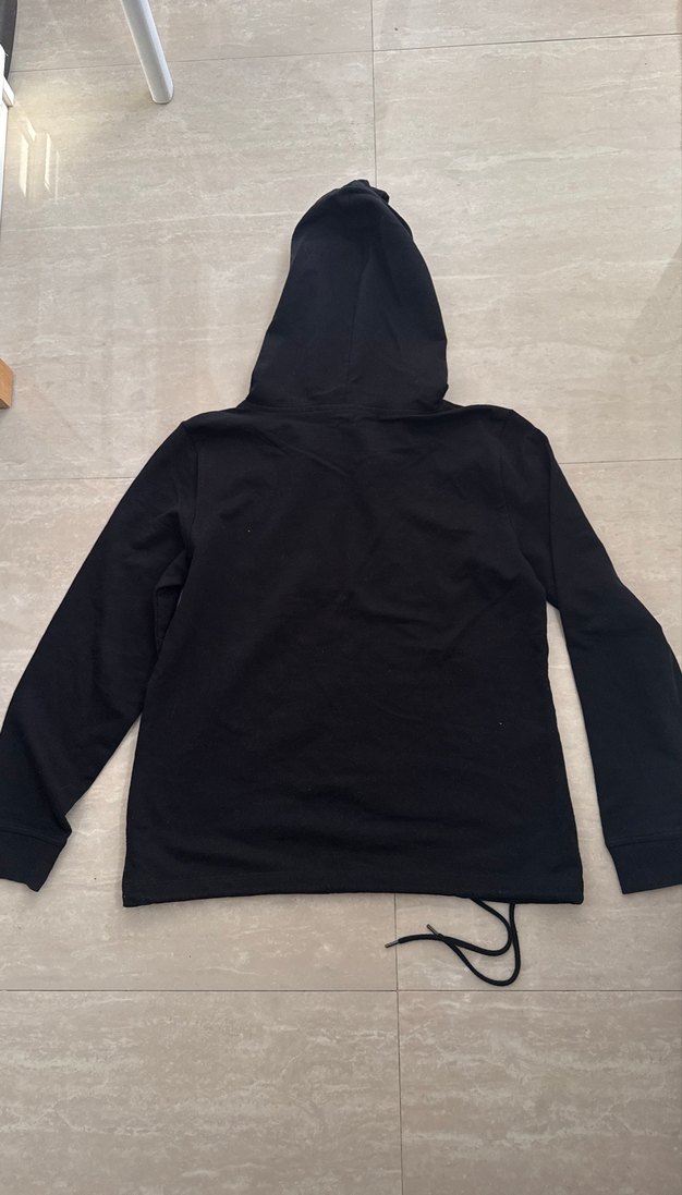 Kapüşonlu Siyah Kadın Sweatshirt - Görsel 2