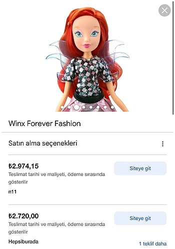  Beden Winx Forever Fashion Bloom