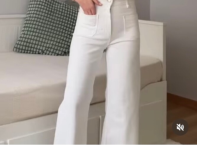 s Beden beyaz Renk Beyaz önü cepli jean