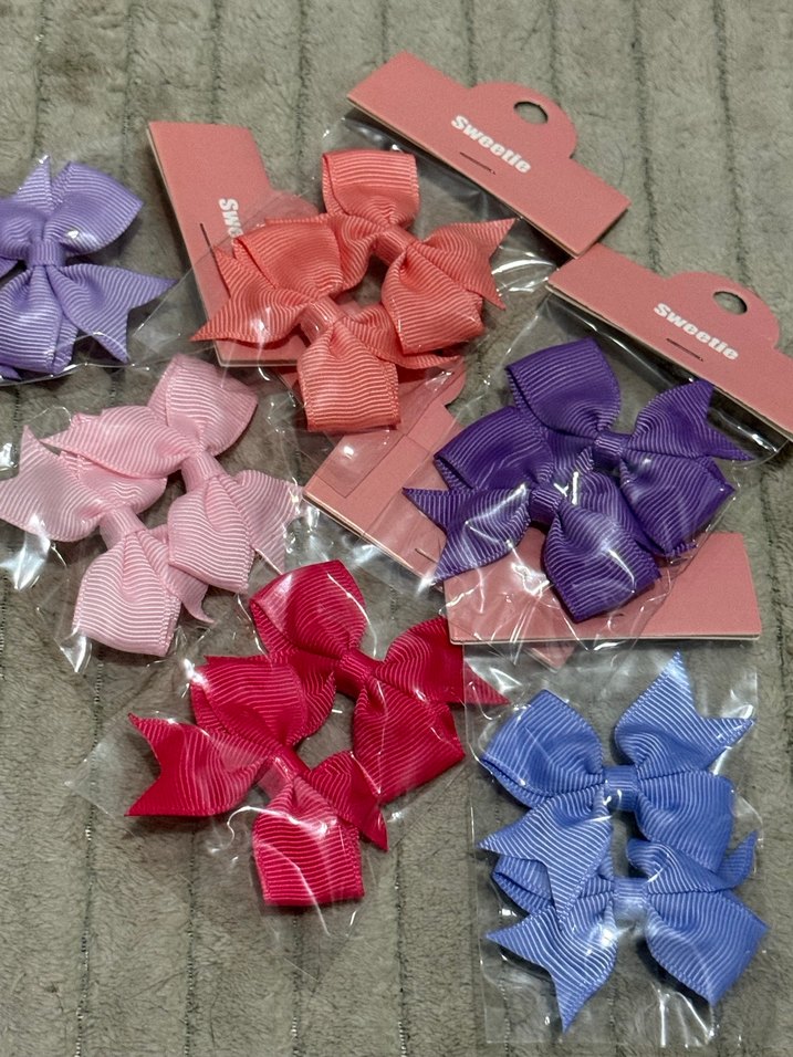 Renkli Fiyonk Detaylı Çocuk Toka Seti - Görsel 3