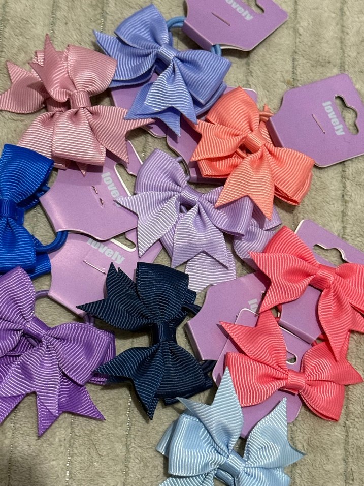 Renkli Fiyonk Detaylı Çocuk Toka Seti - Görsel 3