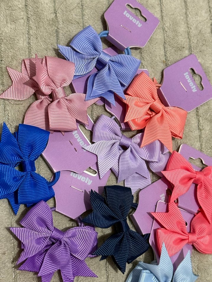 Renkli Fiyonk Detaylı Çocuk Toka Seti - Görsel 2