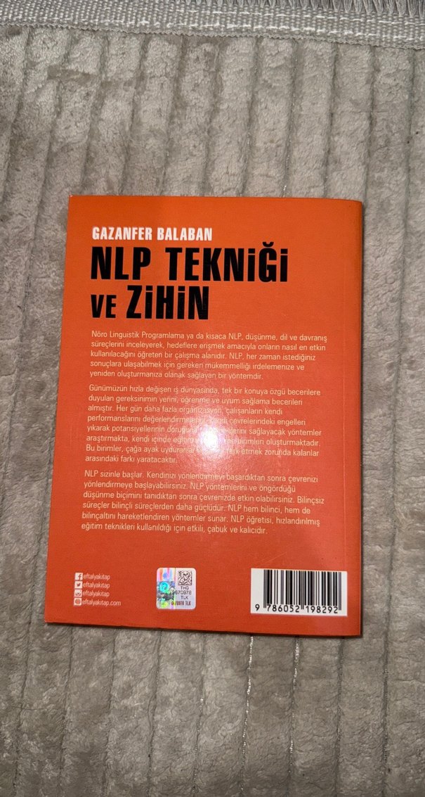 Gazanfer Balaban NLP Tekniği ve Zihin Kitabı - Görsel 2