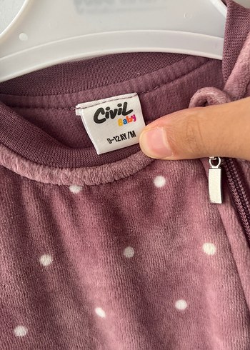 Mor kuğulu bebek uyku tulumu - Görsel 2