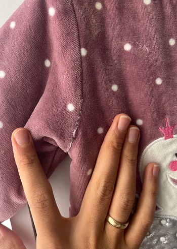 Mor kuğulu bebek uyku tulumu - Görsel 3