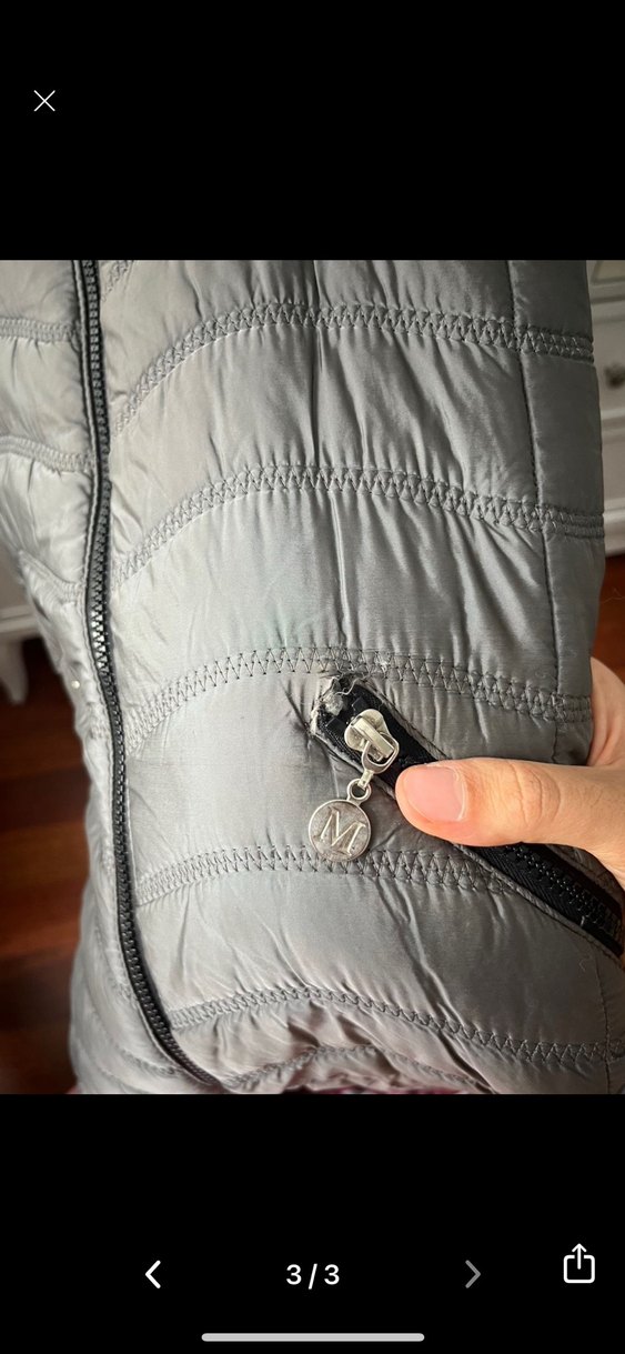 Gri Uzun Kürklü Kadın Yelek - Görsel 3