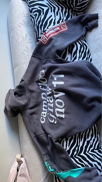Diğer kanye oversize antrasit sweatshirt