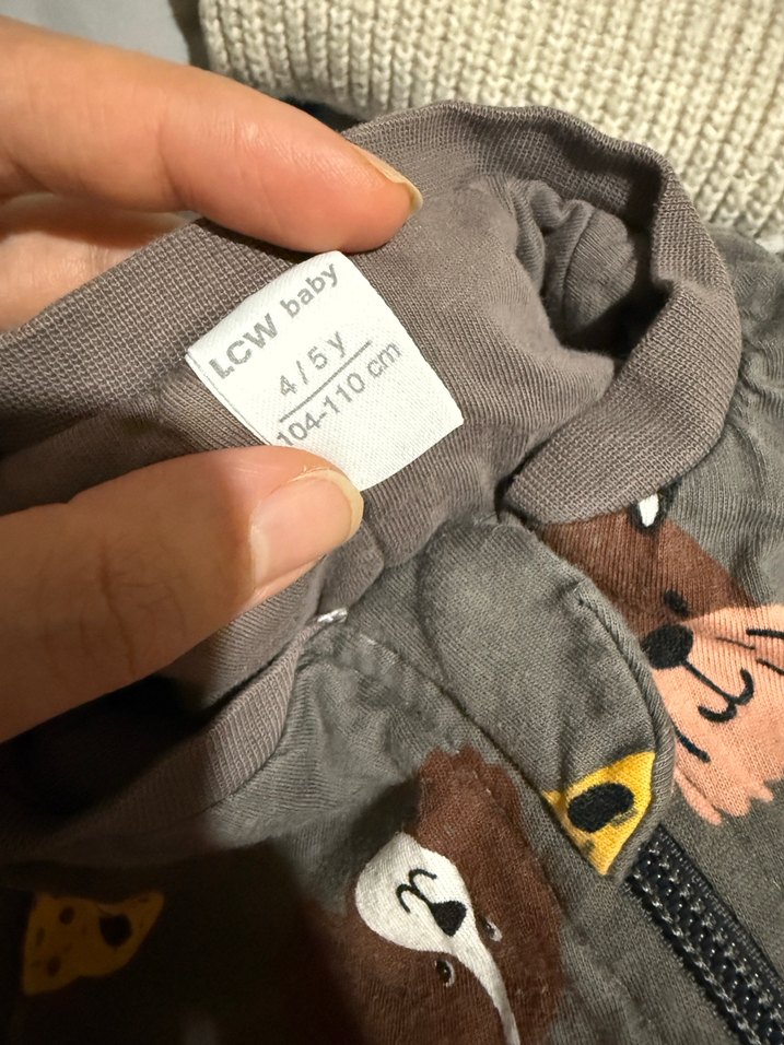 LCW Baby Erkek Bebek Fermuarlı Gri Uyku Tulum - Görsel 2