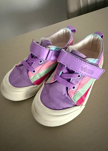 Vicco Kız Çocuk Renkli Bağcıklı ve Cırtlı Spor Ayakkabı - Görsel 3
