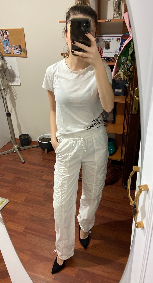 mudo beyaz pantolon - Görsel 2