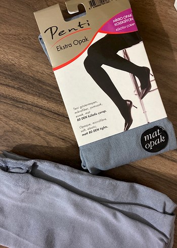 penti gri çorap - Görsel 3