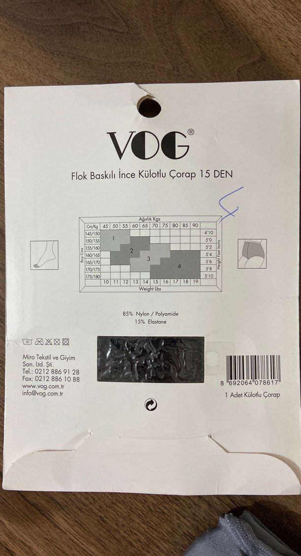 penti gri çorap - Görsel 4