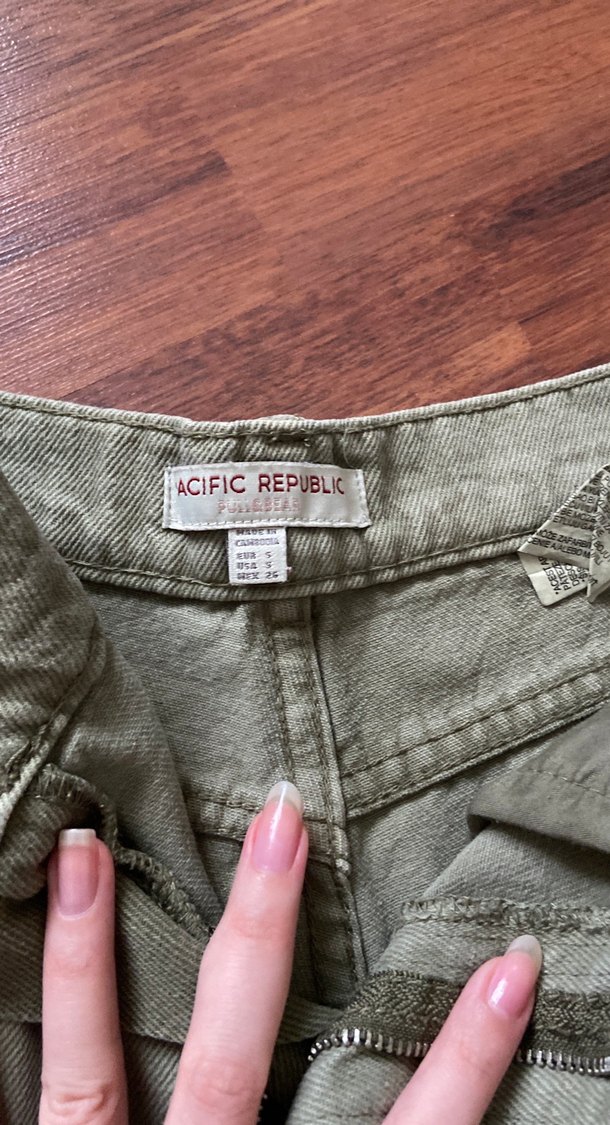 haki pull and bear şort - Görsel 5