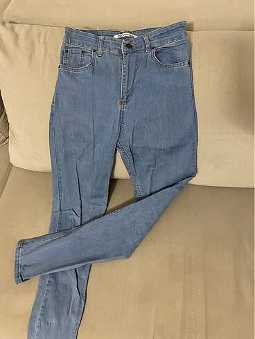 Diğer Mavi yüksek bel jean