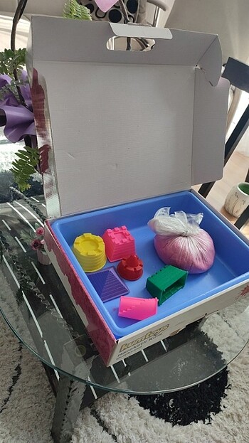 fiyat düştüüüüü.Kumtoys hareketli kinetik  kum - Görsel 4