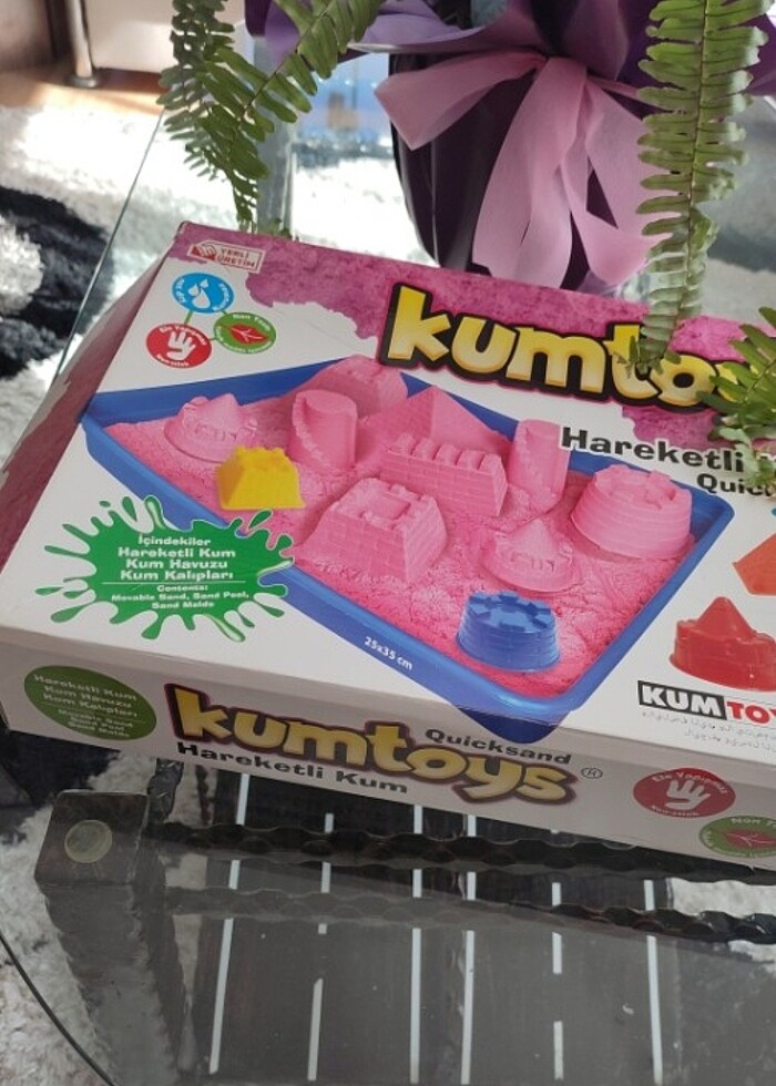 fiyat düştüüüüü.Kumtoys hareketli kinetik  kum - Görsel 2