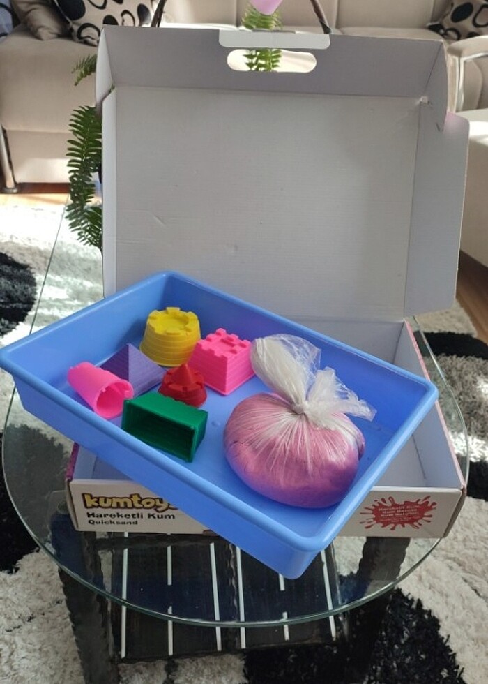 fiyat düştüüüüü.Kumtoys hareketli kinetik  kum - Görsel 5