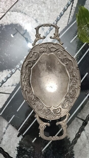 Gümüş işlemeli şekerlik gümüş antika - Görsel 3