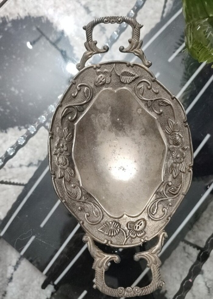 Gümüş işlemeli şekerlik gümüş antika - Görsel 3