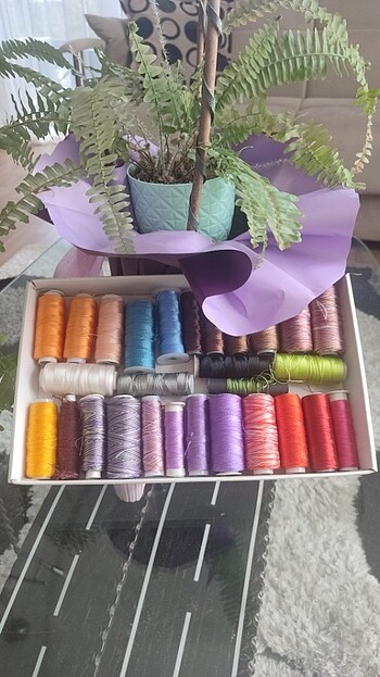 Yazma oya ipleri 27 adet  - Görsel 6