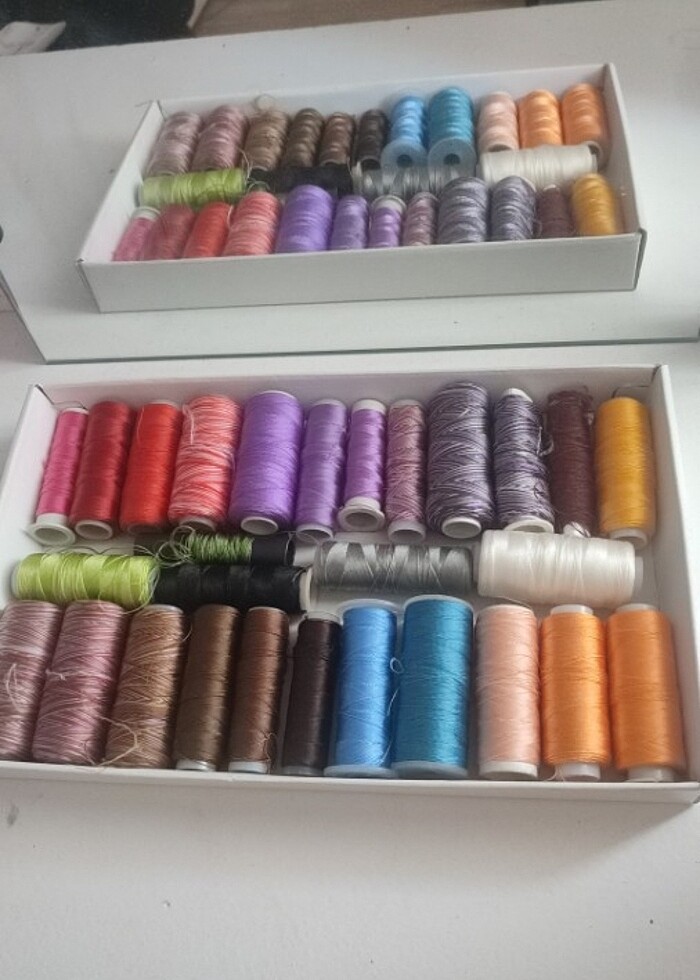 Yazma oya ipleri 27 adet  - Görsel 2