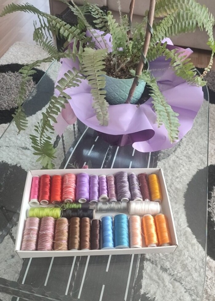 Yazma oya ipleri 27 adet  - Görsel 4