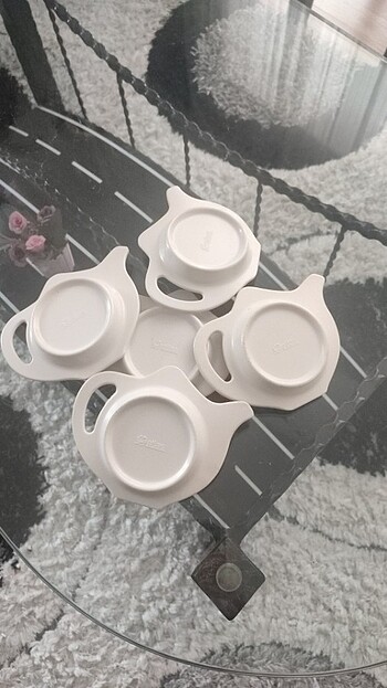 Capkek desenli çaydanlık modelli çay tabaği - Görsel 8