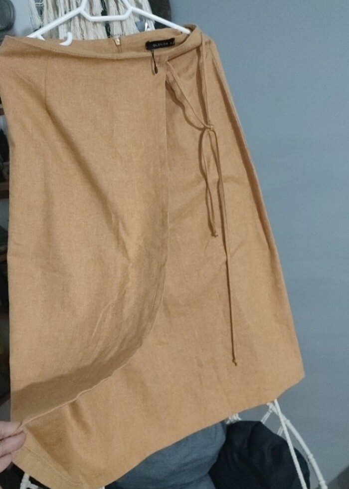 Kravuze saman sarısı çan etek 36 beden - Görsel 2