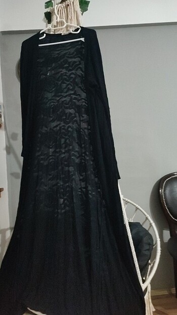  Ful Dantel yumuşacık triko makine örme uzun hırka s, m beden uy - Görsel 2