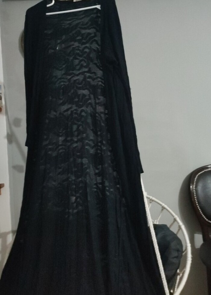  Ful Dantel yumuşacık triko makine örme uzun hırka s, m beden uy - Görsel 2