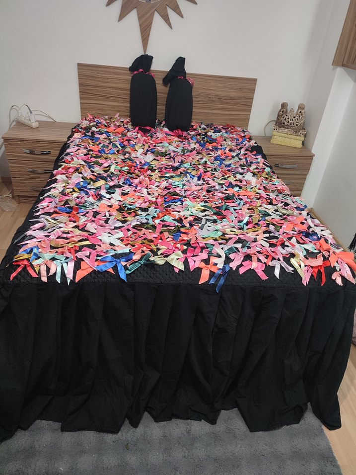 Renkli Baskılı Çok Renkli Yatak Örtüsü - Görsel 4