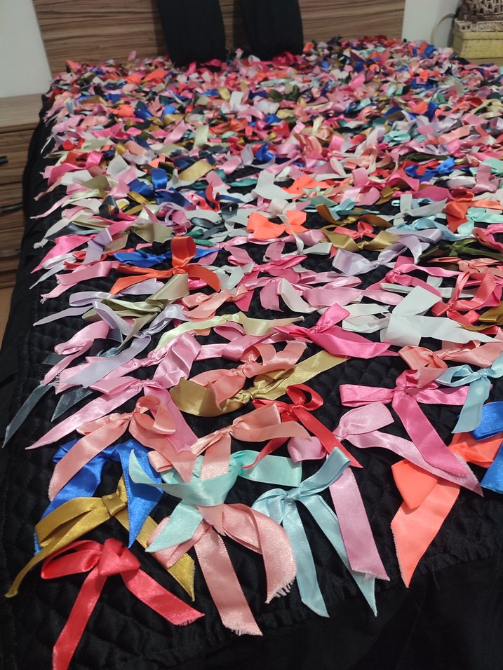 Renkli Baskılı Çok Renkli Yatak Örtüsü - Görsel 3