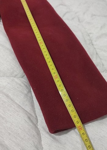 Bordo Düğmeli kaşe Kadın Uzun Kaban manto - Görsel 7