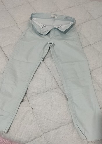 Yeni Gri Kadın Denim Pantolon Normal Boy buz beyazı