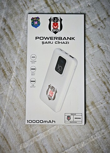 LİSANSLI POWERBANK BEŞİKTAŞ 10.000LİK
