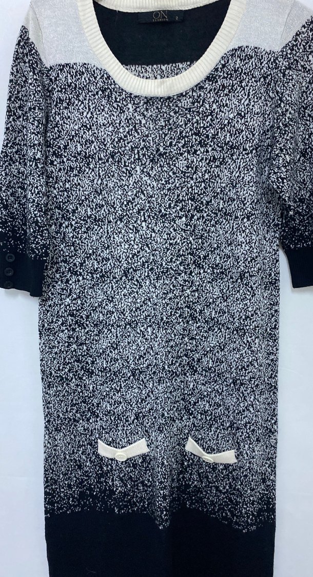 Gri Örgü Uzun Kadın Elbise - Görsel 2