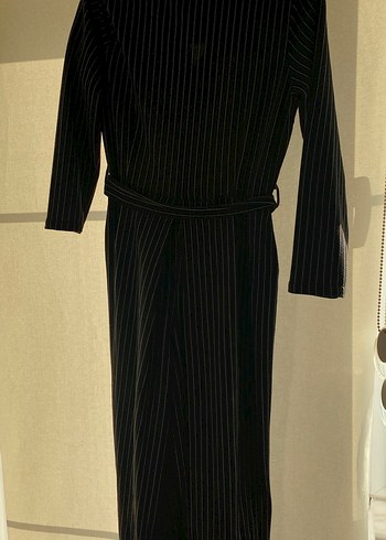 Çizgili Siyah  Tulum - Görsel 4