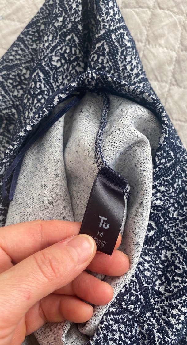 Bohem Desenli Kadın Midi  likralı Kumaş tayt - Görsel 4