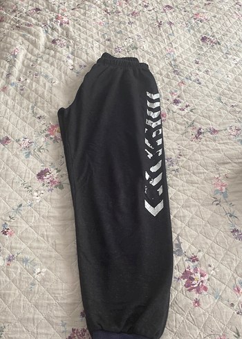 Kadın Siyah Salaş Eşofman Altı lacivert ikili - Görsel 2