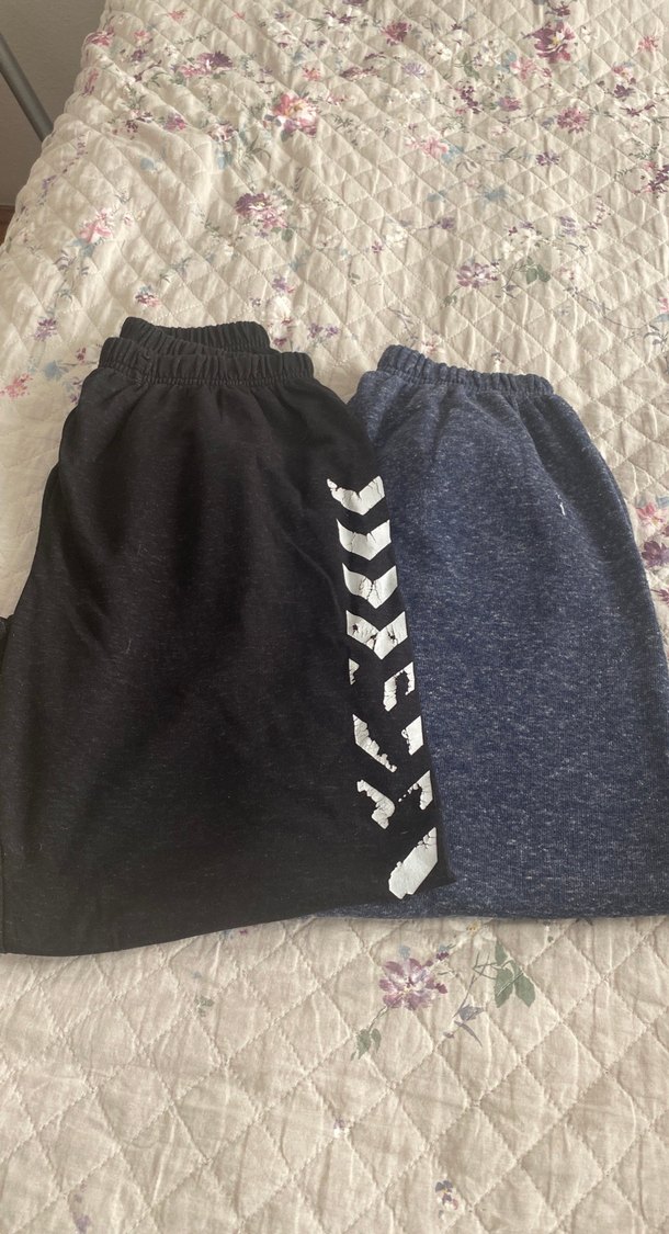 Kadın Siyah Salaş Eşofman Altı lacivert ikili - Görsel 5