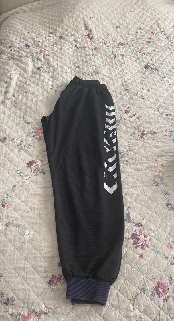 Kadın Siyah Salaş Eşofman Altı lacivert ikili - Görsel 2