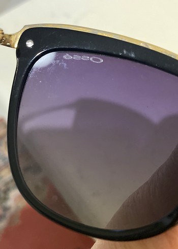 Klasik Siyah Kadın Güneş Gözlüğü osse marka  metal kulp orjinal - Görsel 7