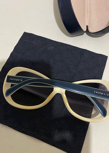 Yeşil  Minimalist Kadın Güneş Gözlüğü twinexte marka - Görsel 3