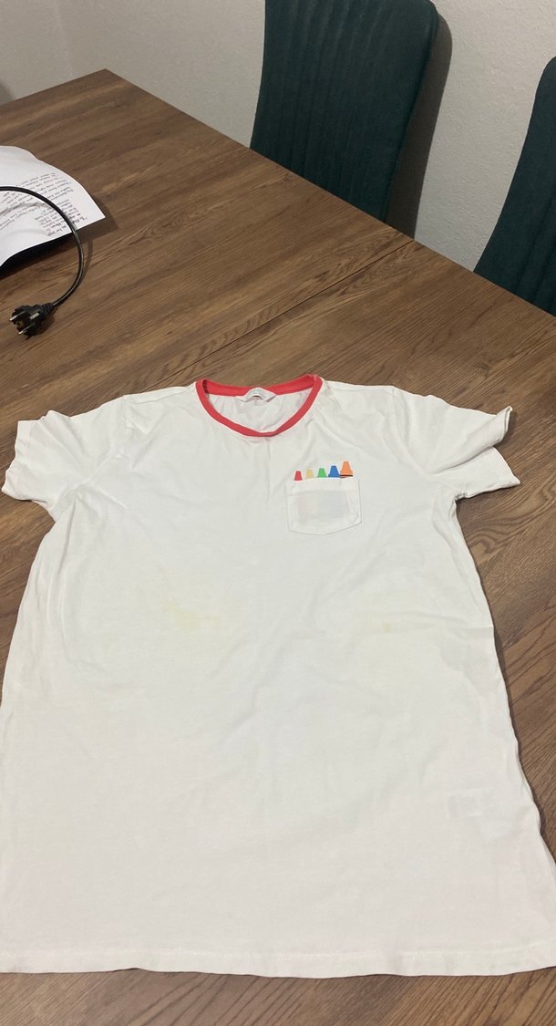 Kırmızı Baskılı Çocuk Atlet Penti 12Y - Görsel 2