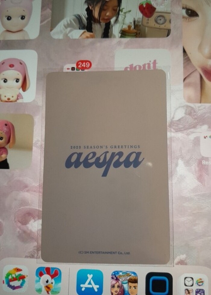 Aespa Season's Greetings Giselle Fotokart - Görsel 2