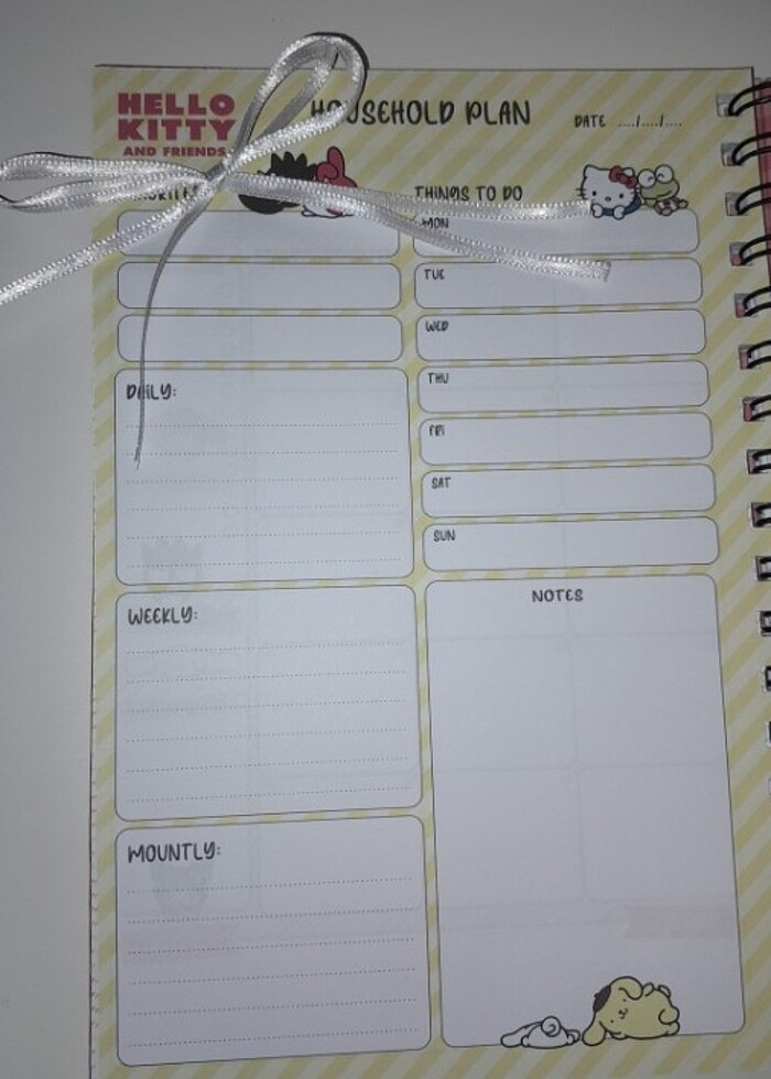 İNDİRİMLİ SIFIR Hello Kittyli Ajanda - Görsel 5