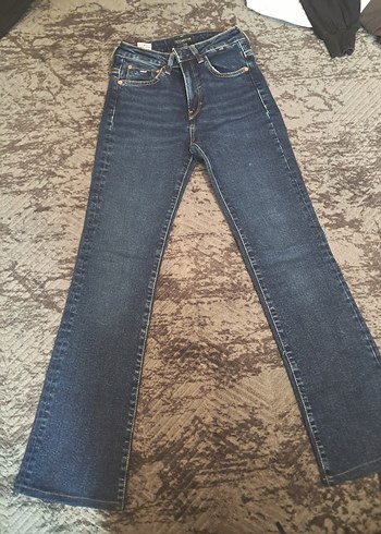 Mavi Jeans Koyu Mavi Yuksek Bel Denim Jean 24 Beden